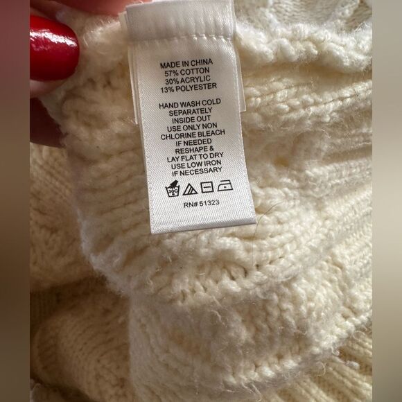 1. State Ivory Cable Knit Sweater - Picture 9 of 9